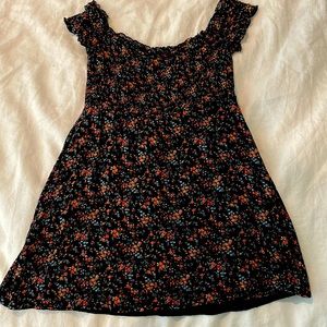Black Floral Dress Size M
